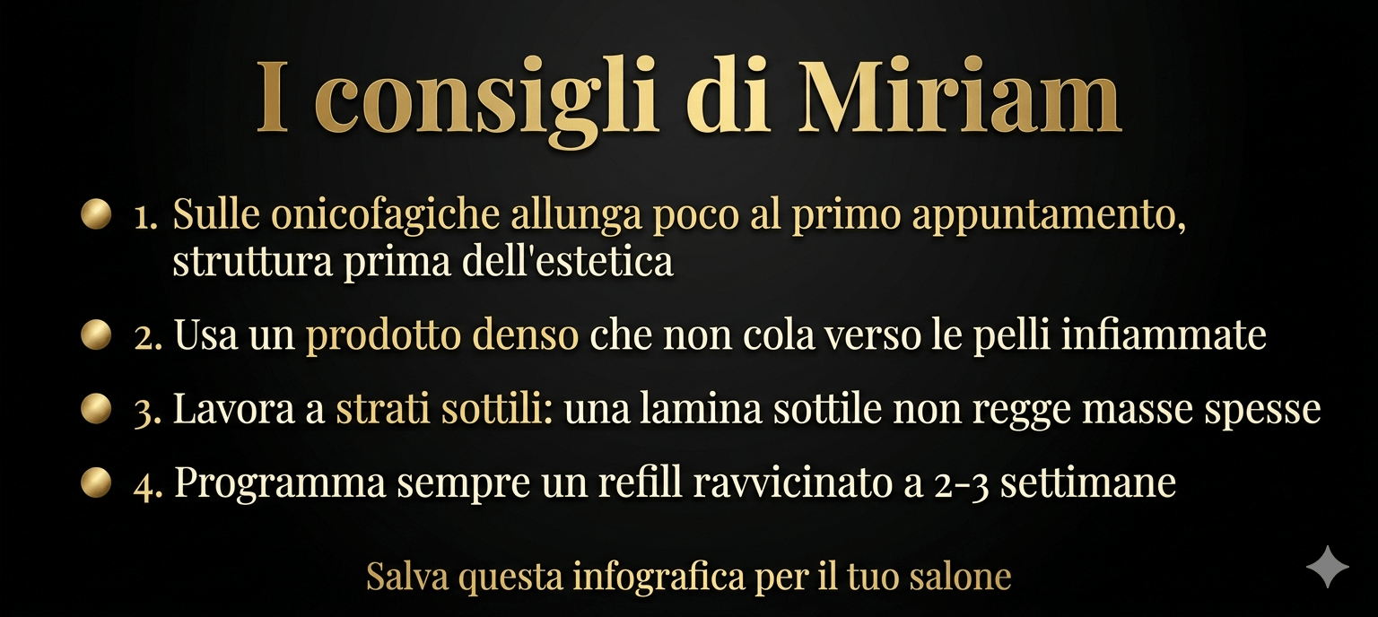 Consigli di Miriam per la ricostruzione delle unghie onicofagiche